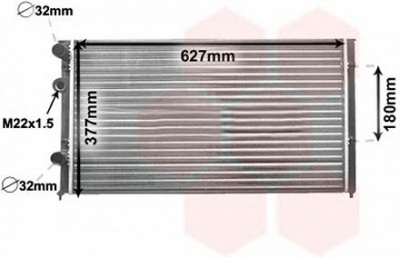VAN WEZEL 58002027 -  Радиатор, охлаждение двигателя